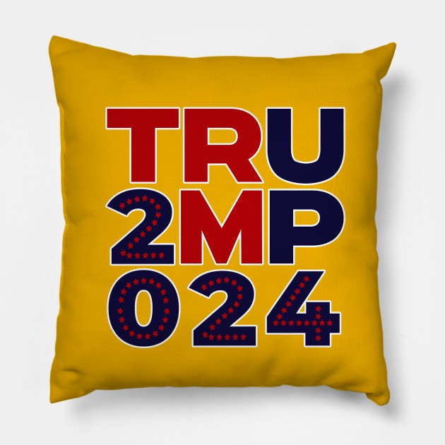 Trump 2024 Pillow by Coron na na 