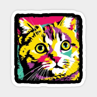 Munchkin Cat Pop Art - Cat Lover Gift Magnet