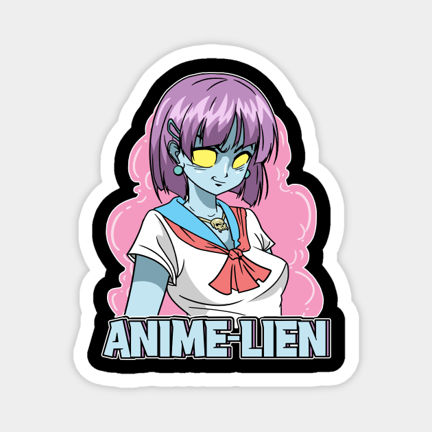 Anime Girl Alien Animelien Magnet by ModernMode