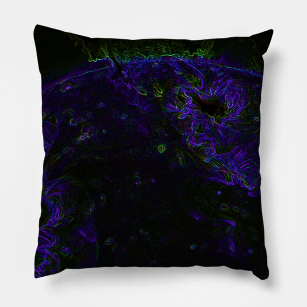 Black Panther Art - Glowing Edges 401 Pillow by The Black Panther