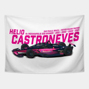 Helio Castroneves 2021 Indy Winner (pink) Tapestry