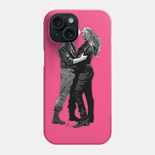 I love you (bw) Phone Case