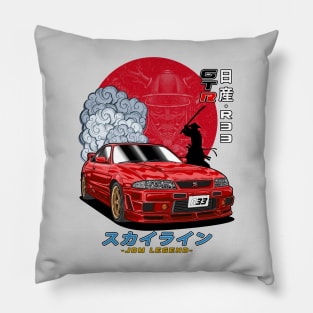 Nippon JDM Nissan Skyline GT-R R33 Pillow