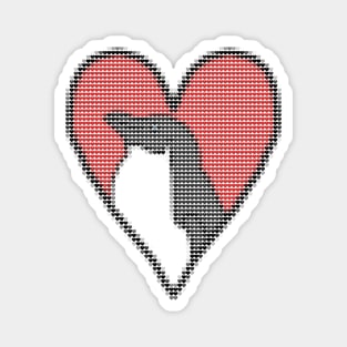 My Penguin Valentines Day Heart Filled with Hearts Magnet