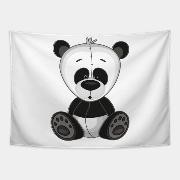 Panda Cute Kawaii Cartoon Tapestry by ProjectX23Red