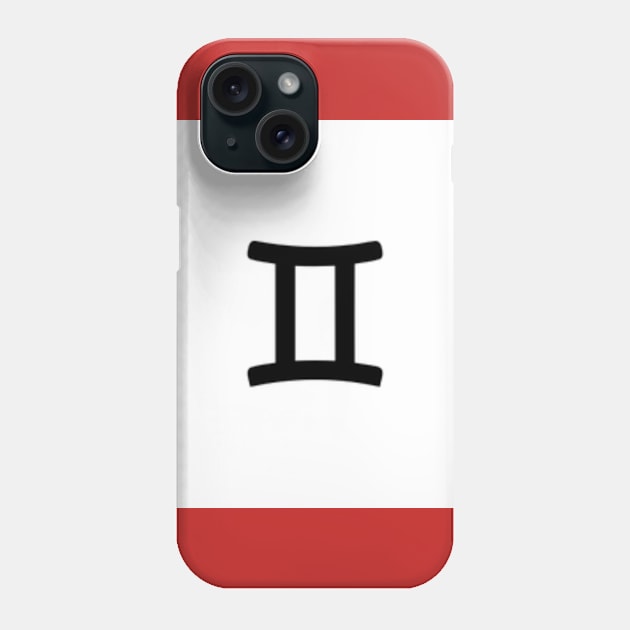 Gemini Symbol Art Phone Case by Zodiac_fun_17