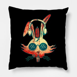 bunny ebm rave music techno Pillow