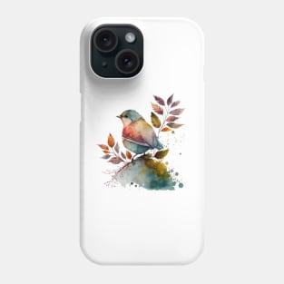 A nice  bird with leaves❤❤ Phone Case