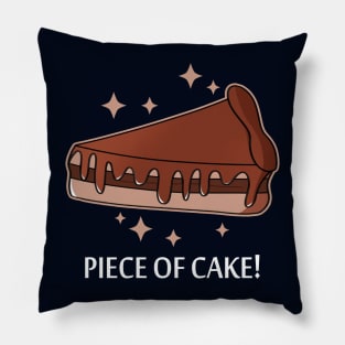 Cute Cake Chocolate Cartoon Meme For Cake Lovers Foodies Pillow