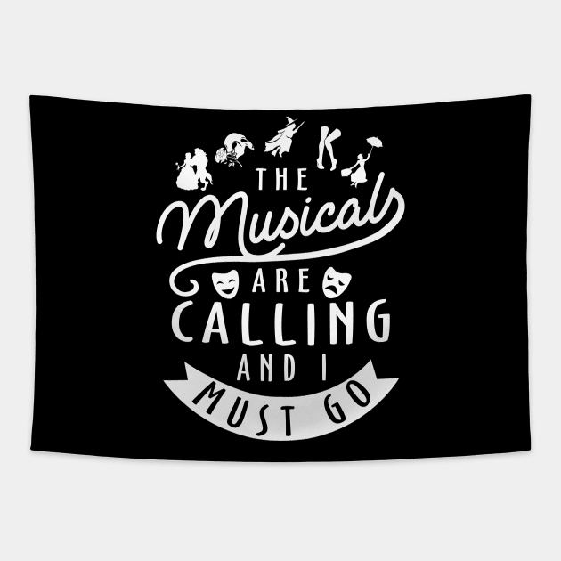 Funny Broadway Lover Gift Tapestry by KsuAnn