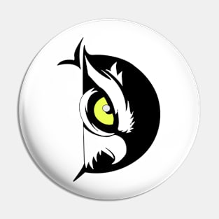 Owl Head Vector Pin