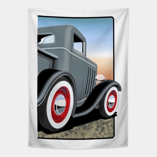 1932 Ford Pick-up Truck Tapestry by ScarabMotorsports