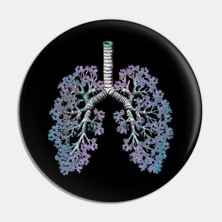 Lung Anatomy, Cancer Awareness Pin