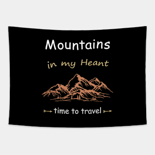 Mountains in my heart, travel time Tapestry