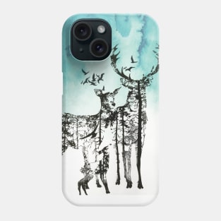 Deer Family Phone Case