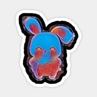 Cute colorful bunny Magnet