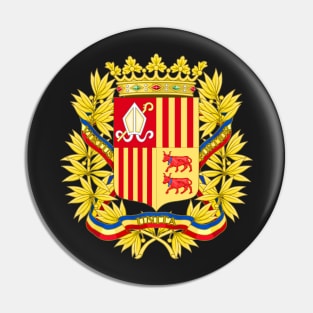 Andorra Coat of Arms Pin