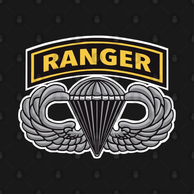 Army Ranger with Jump Wings by Trent Tides