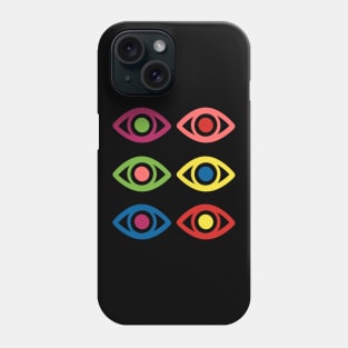 Multicolored Eyes Phone Case