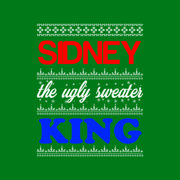 SIDNEY the Ugly Sweater King> Happy Holidays by CoolApparelShop