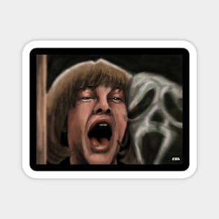 Scream "Bonus Round" Casey Becker/Ghostface painting (digital) Magnet