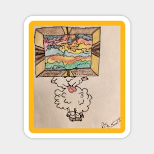 Color Picture Sheep Magnet