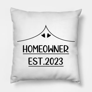 Funny Homeowner 2023 Stylish Aesthetic Housewarming Pillow