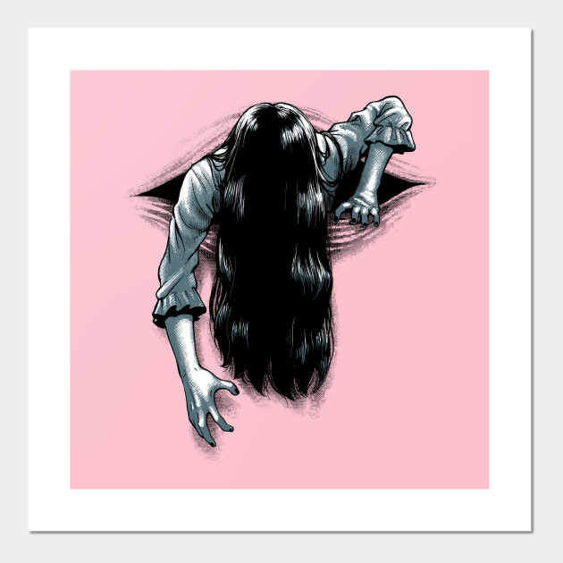 Scary Ghost Girl Coming Out Of Your Wherever Ghost Girl Posters And Art Prints Teepublic