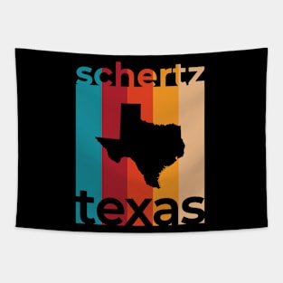 Schertz Texas Retro Tapestry