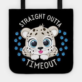 Straight Outta Timeout Cute and Smart Cookie Sweet little tiger in a hat cute baby outfit Tote