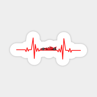 F1 Heartbeat Pulse Red Magnet