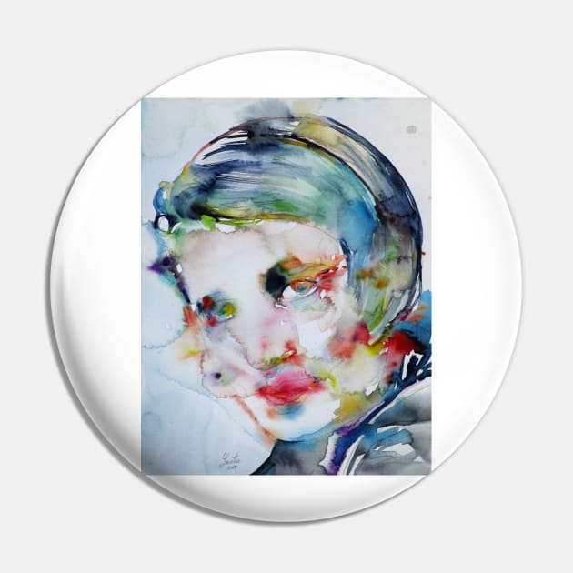 AYN RAND watercolor portrait .1 Pin by lautir