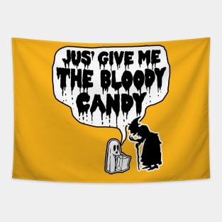 Bloody Halloween Candy Tapestry