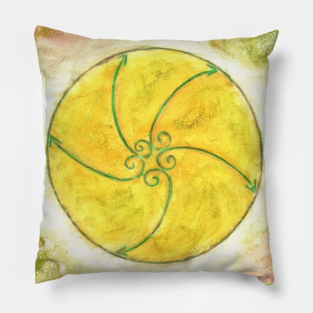 strength and courage Pillow by Kunst und Kreatives