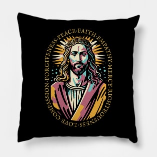 Jesus Christ Love Faith Christian Gift Idea Pillow