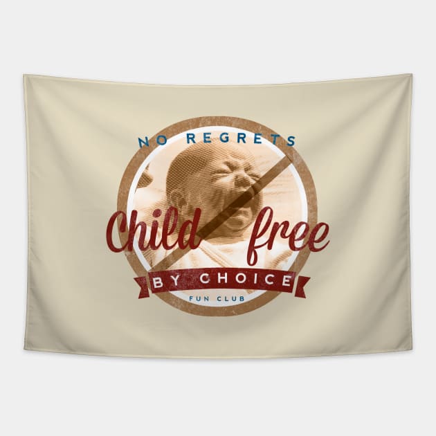 Childfree by Choice Fun Club Tapestry by chilangopride