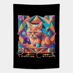 Pawsitive Catitude Tapestry