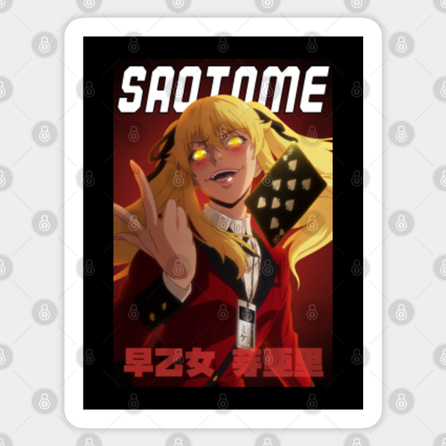 Mary Saotome Kakegurui Sticker Teepublic Um pack png de kakegurui ai pra vcs! mary saotome
