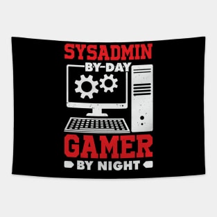 Sysadmin By Day Gamer By Night Tapestry