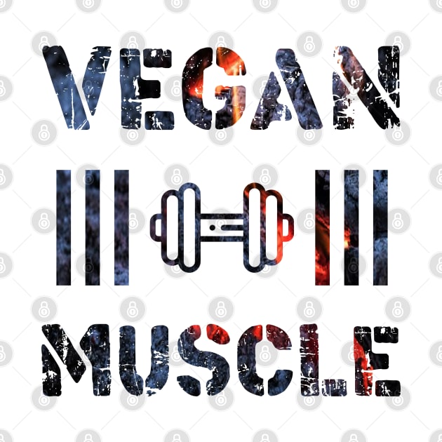 Vegan Muscle T-Shirt Funny Vegan by STAR SHOP