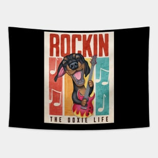 Rockin The Doxie Life Tapestry