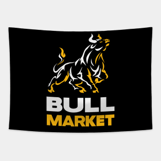 Bull Market Stock Trader Wallstreet Investor Tapestry