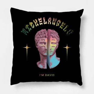 Michelangelo's David Greek Mythology Aesthetics Pillow