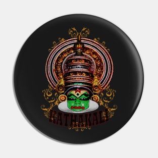 Kathakali Dancer Closeup Pin