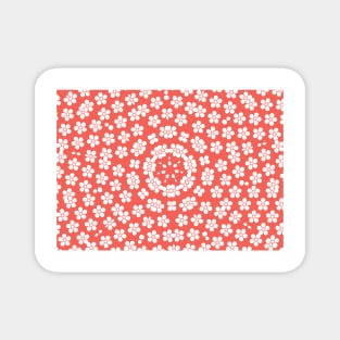 flower pattern kaeidoscope Magnet