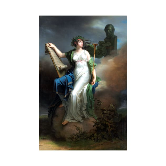 Calliope (Kalliópē), Greek Muse of Epic Poetry 1798 Charles Meynier by rocketshipretro