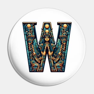 Wadjet shaped letter W Pin