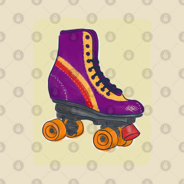 Retro roller skate by Indigoego