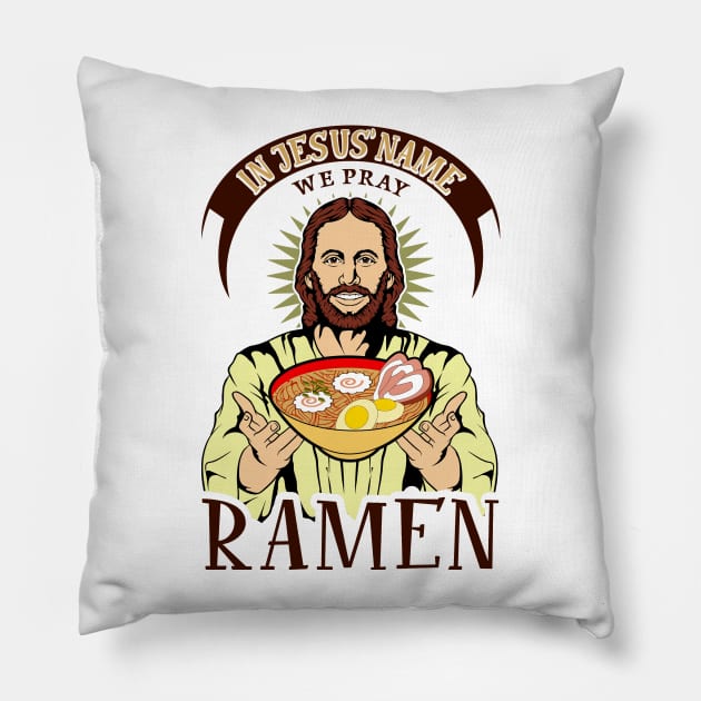 Ramen Lover Humor Pillow by KsuAnn