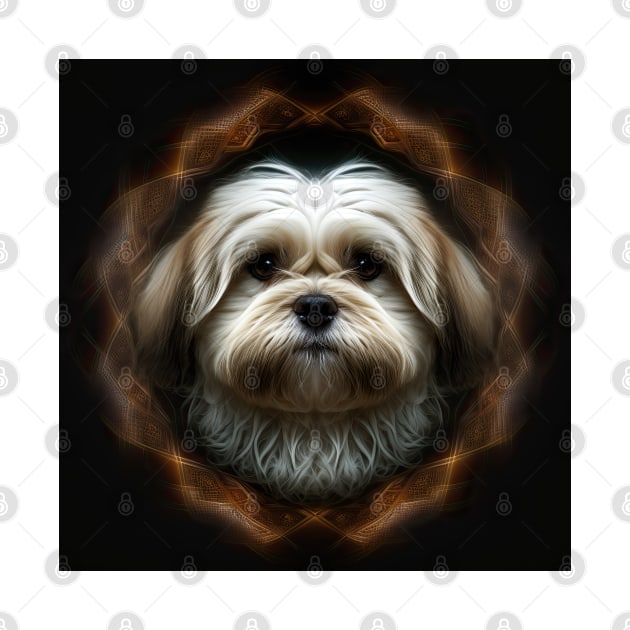 A Fractal Design of A Lhasa Apso by daniel4510